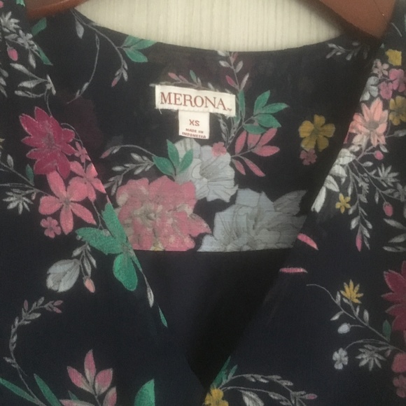 Merona Long flowing flowered maxi sun dress NWT - Picture 3 of 6